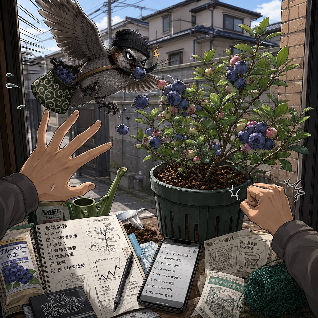 ブルーベリー初収穫の予感