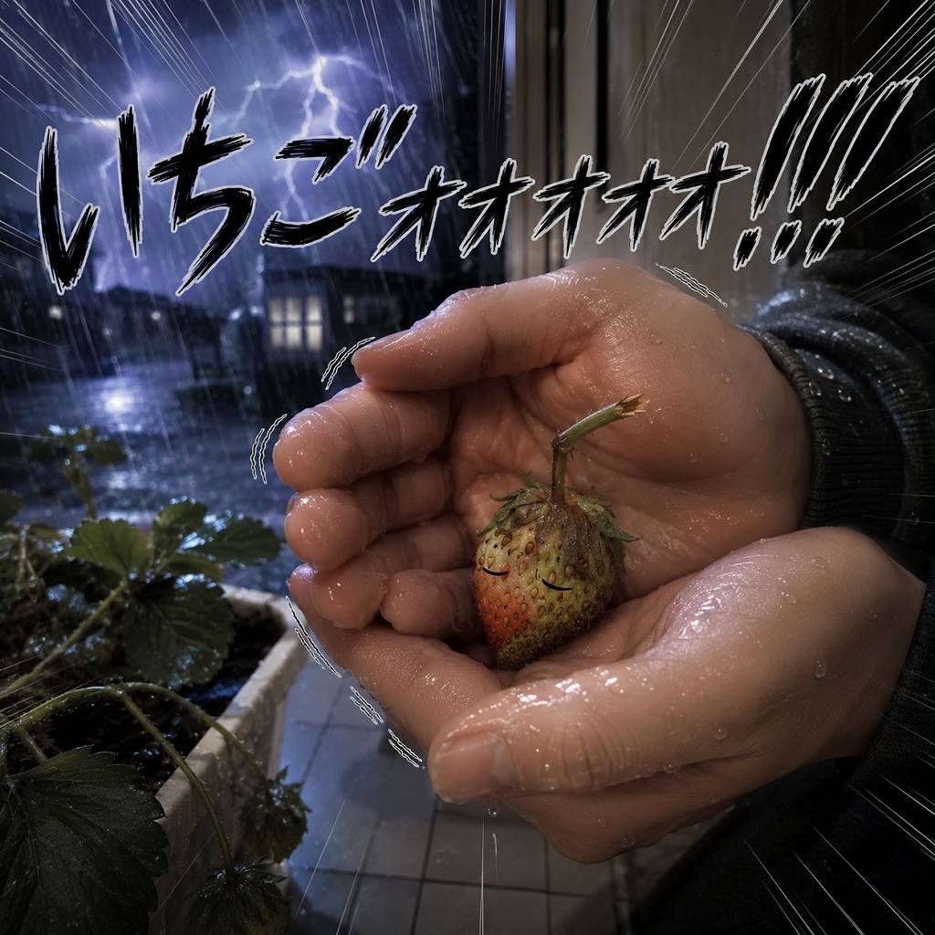 速報！完熟を知らずに終わった、いちご一号の生涯